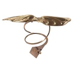 Italian Brass Leaf Sculpture Lamp by Carlo Giorgi