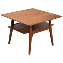 Jens Risom Walnut Side or End Table