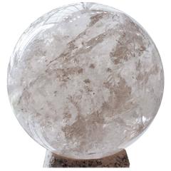 Monumental Quartz Crystal Sphere