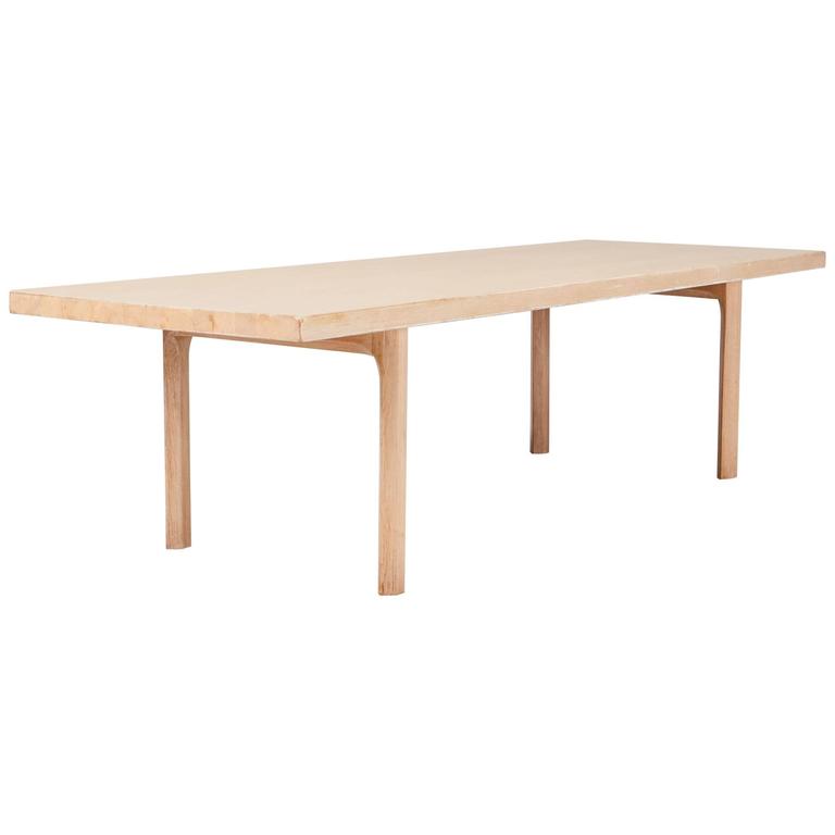 Hans Wegner Large Coffee Table In Natural Oak Scandinavian Modern Hans Wegner Large Coffee Table In Natural Oak Scandinavian Modern For