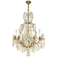 Late 19th Century Louis XV Style Crystal Cut Chandelier