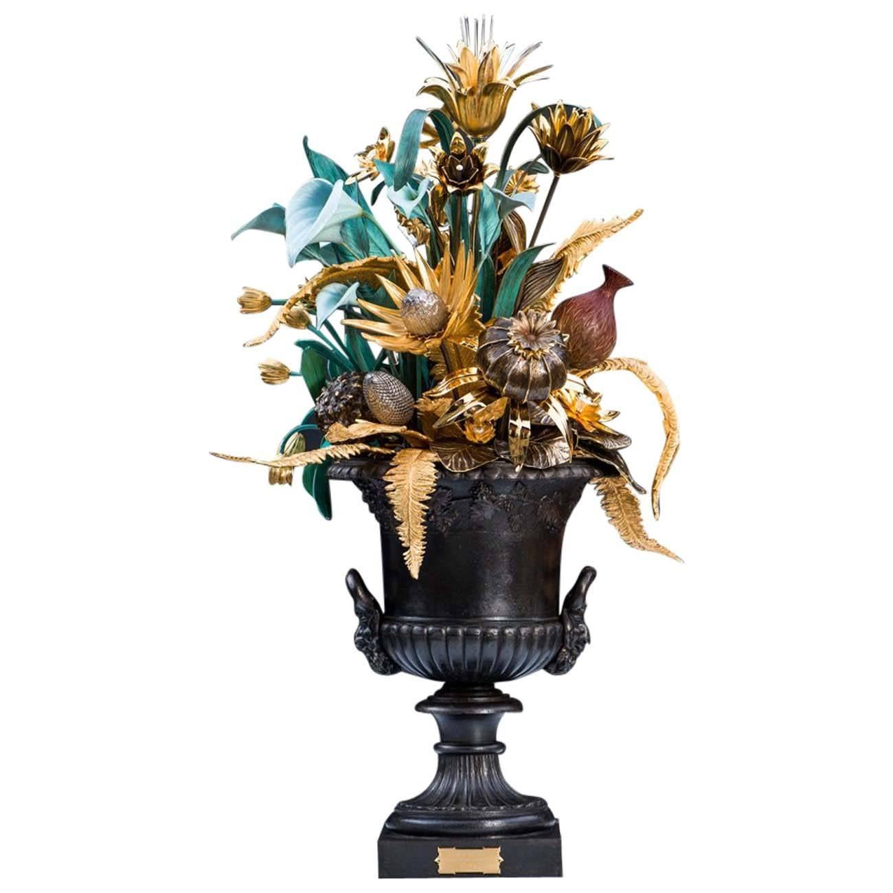 Flora Fantastica Sculpture, Design Chrystiane Charles, Made by Charles Paris For Sale