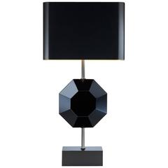 Octagonal Table Lamp, Prototype, Made in France by Charles Paris