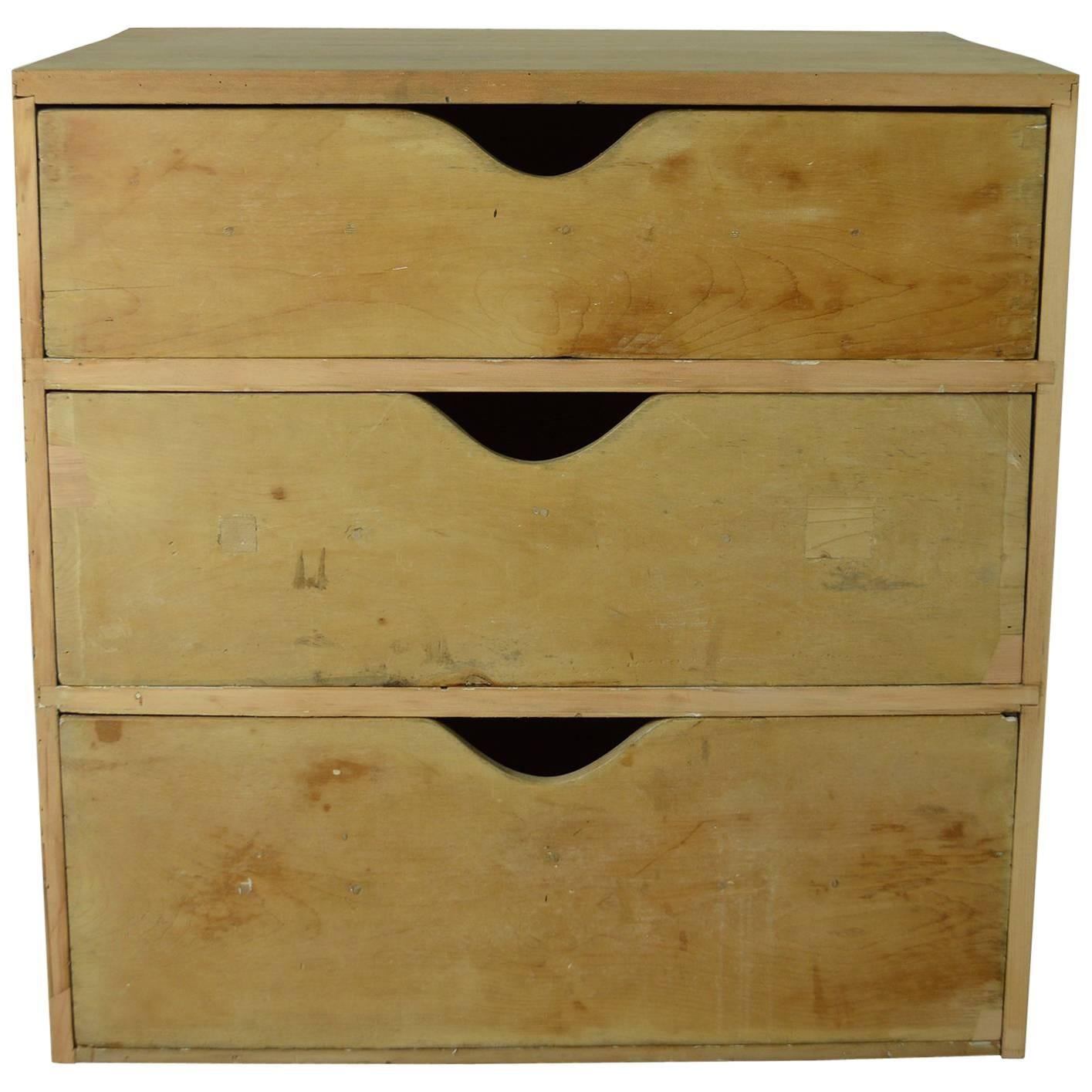 Antique Minimalist Style Pine Chest of Drawers, English, 19th Century