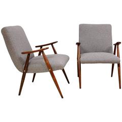 Pair of Mid-Century Chairs French, circa 1960 8