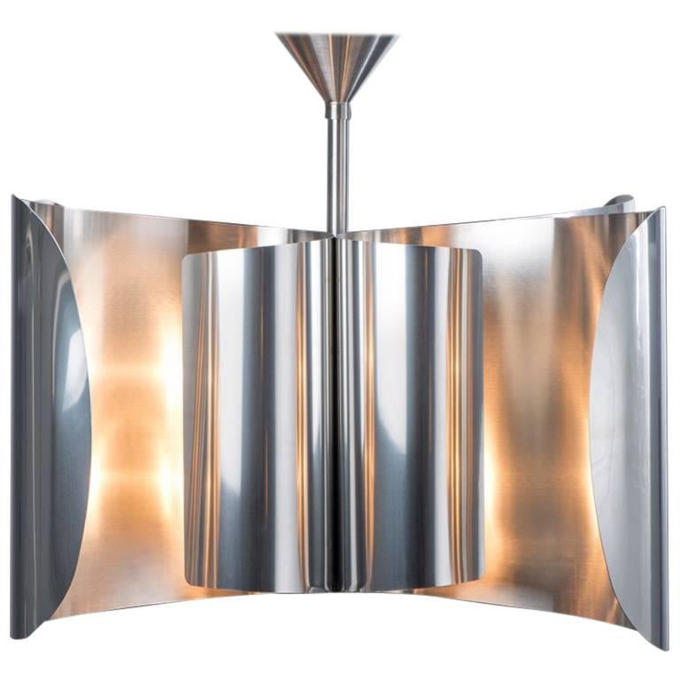 Voiles Chandelier, Made of Stainless Steel, Made in France by Charles Paris For Sale