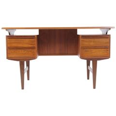 1960s Danish Teak Writing Desk