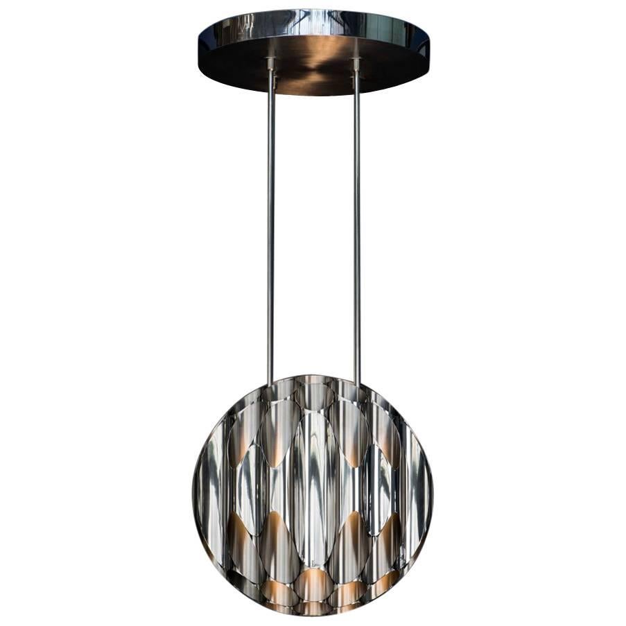 Apollonius Chandelier, Made of Stainless Steel, Made in France by Charles Paris For Sale