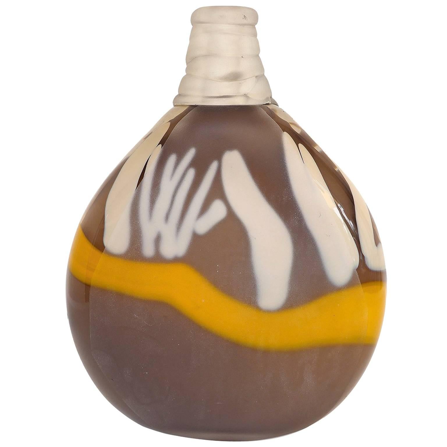 Murano Glass Vase by Sandro Frattin/La Vetreria Artistica TFZ Int For Sale