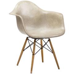 Charles Eames PAW Rope Edge Dowel Leg Swivel Chair 1