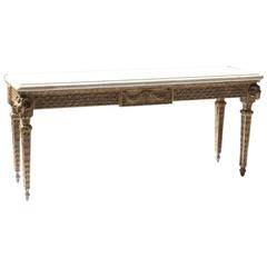 Coral Stone Hall Table