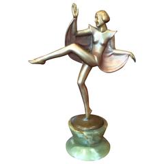 Stefan Dakon Art Deco Bronze 'Cloaked Dancer' 4