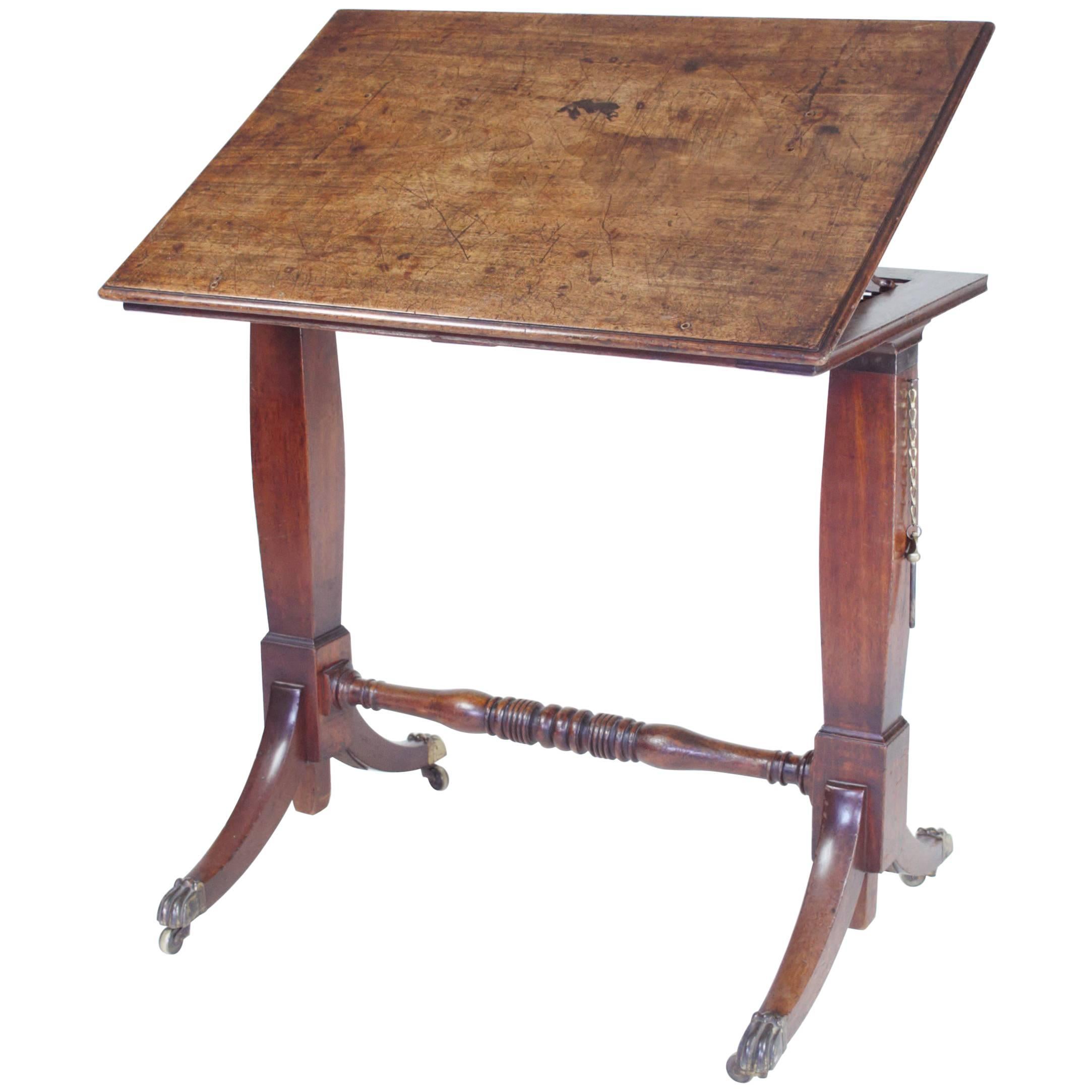 Antique Mahogany Arstist's Table or Reading Stand
