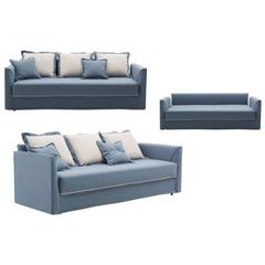 Modern Italian Sofa Bed with Trundle Bed or Storage Drawers, Contemporary Design 9