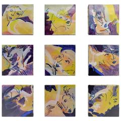 Nine Oil Paintings on Canvas on the Theme of "The Dancers" by E. Ballestra 5
