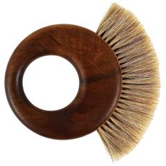 Carl Aubock Mid-Century Walnut Ring Clothes Brush, Austria, 1950s 1