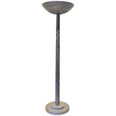 Art Deco Floor Lamp in Conglomerate with Inclusion Mother-of-pearl