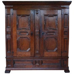 18th Century, German Oakwood Cabinet