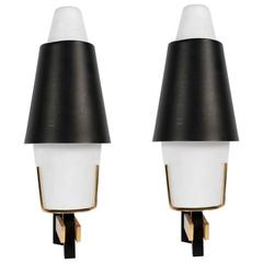 Pair of 1950s Sconces by Stilnovo 10
