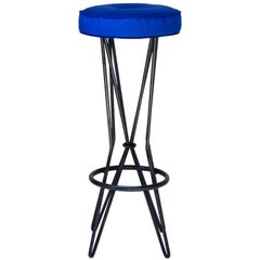 Six French Mid-Century Barstools