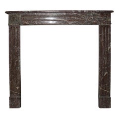 French, Louis XVI Style Marble Mantel