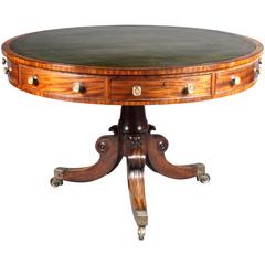 Regency Mahogany Drum Table