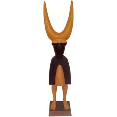 Large Abstract Wood Figural Sculpture by Joe Bulone 12
