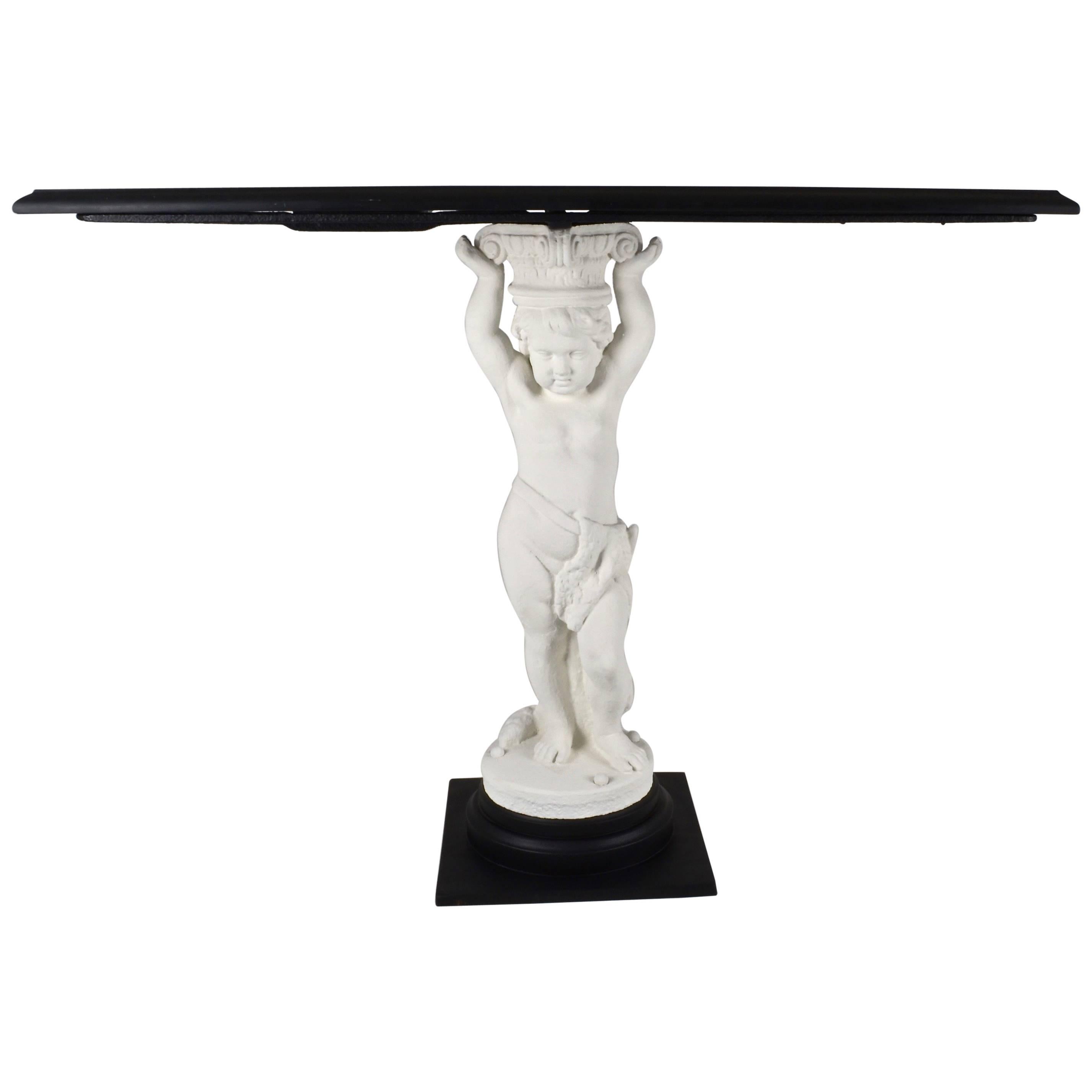 Garden Statue Console Table For Sale