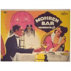 German Art Deco Period Cabaret Poster by Hoffmuller, circa 1919 10