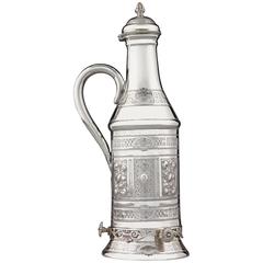 Victorian Silverplate Wine Bottle Holder 5
