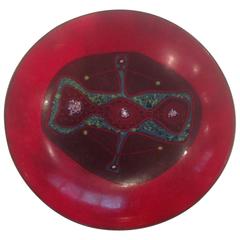 Abstract Enamel Bowl by Ellamarie and Jackson Wooley