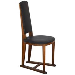 Slender Arts & Crafts Oak Side Chair 4