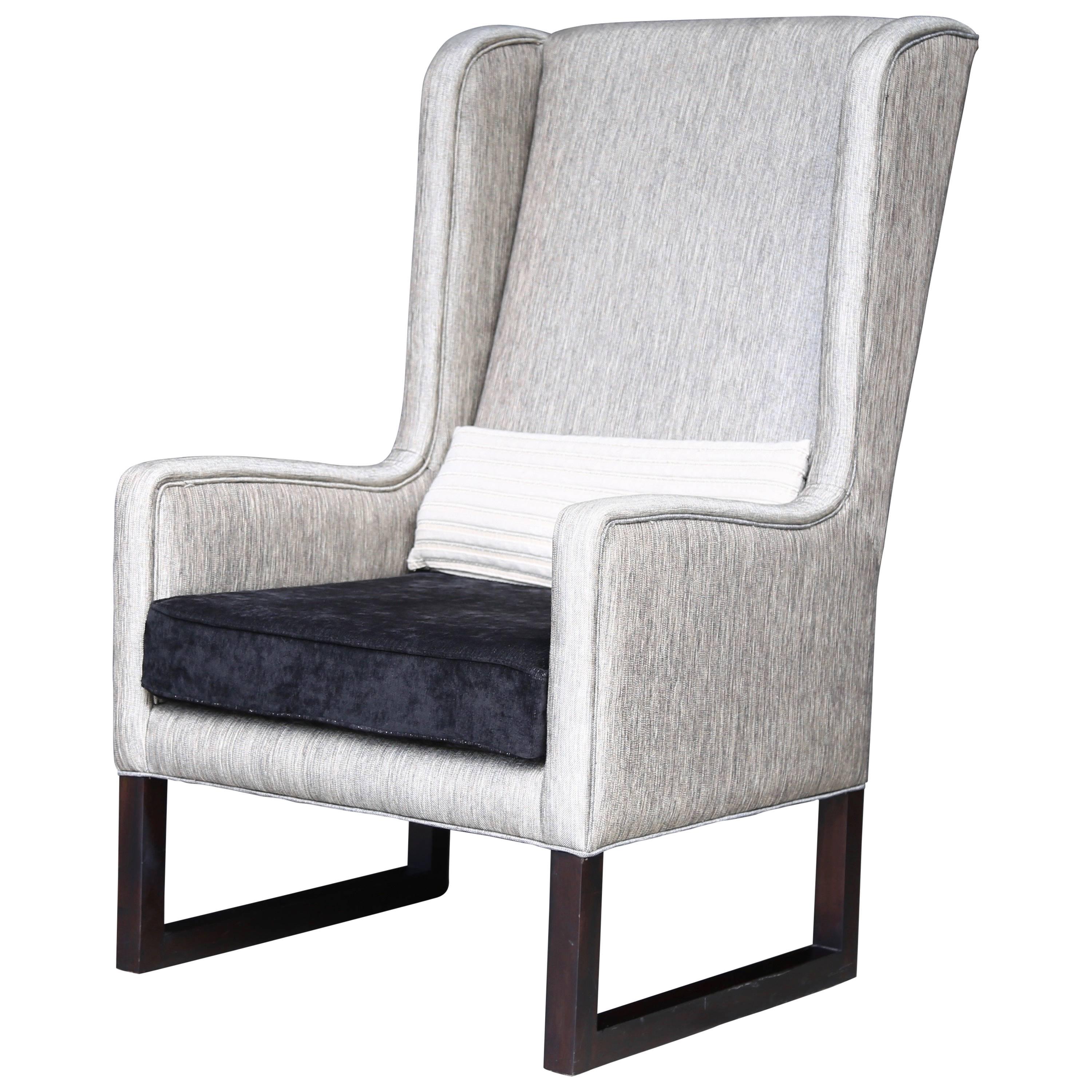 Modern High Back Upholstered Wing Chair from Costantini, Matteo