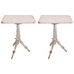 Pair of 19th Century Swedish Pedestal Tables 8