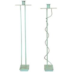 Postmodern Pair of Candlesticks by Swid Powell, 1980s 4