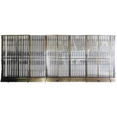 19th Century Bronze and Mirrored Wall Architectural Set