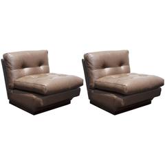 Mario Bellini Leather Lounge Chairs for B&B Italia 9