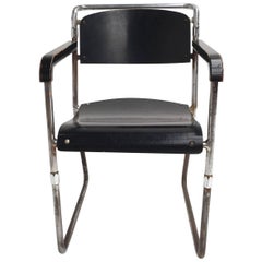 Rare Hopmi Tubular Chair by Architect H.F. Mertens for UMS Pastoe, 1932