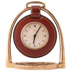Hermès Stirrup Clock Designed by Paul Dupré-Lafon