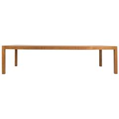 Burl Wood Parsons Dining Table by Widdicomb