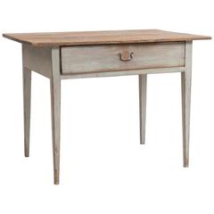 19th Century Provincial Gustavian Side Table with Untouched Patina 11