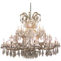 Monumental Antique Venetian Chandelier Having 41 Lights