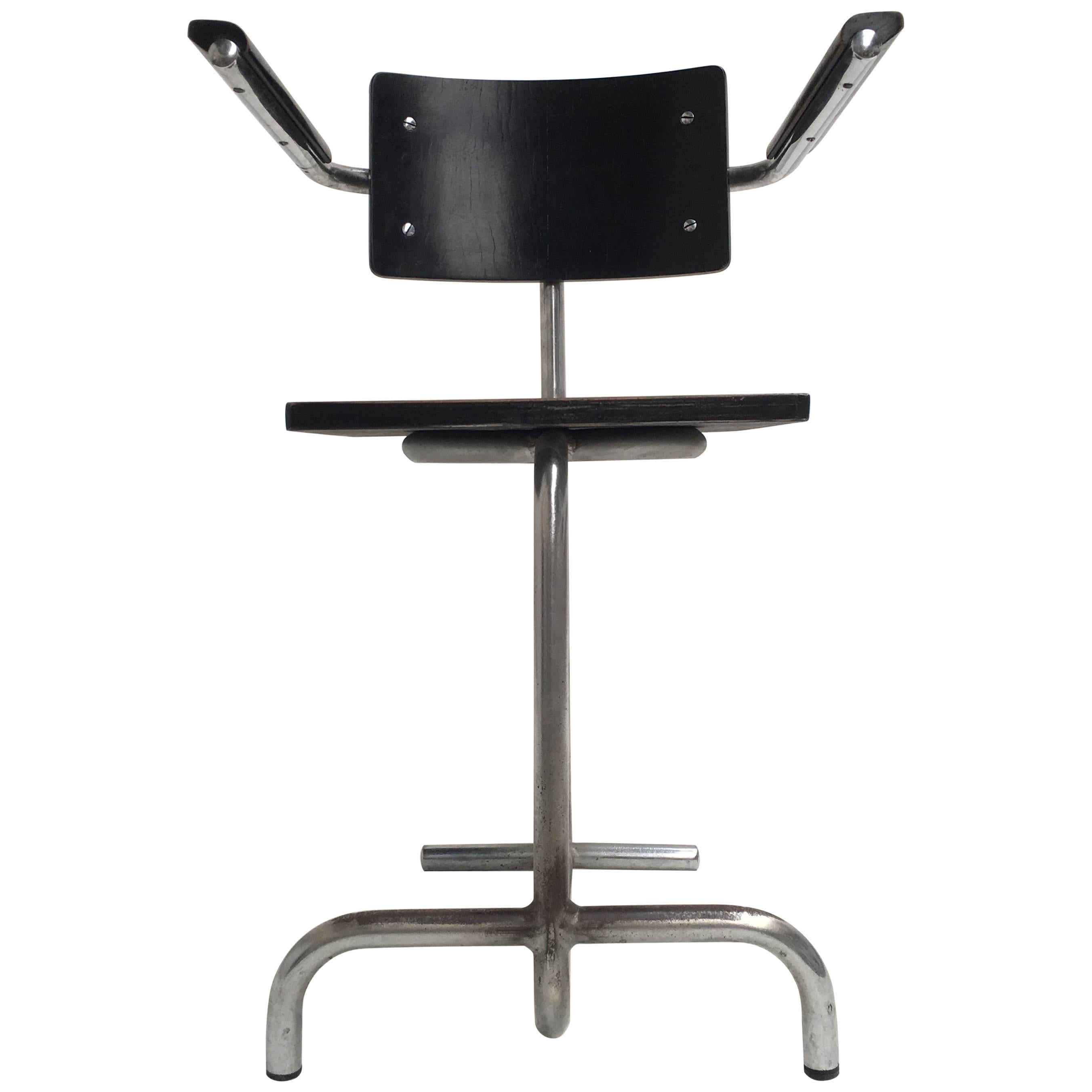 1930s Tubular Chair by Belgian Avant Garde Designer/Architect Gaston Eysselinck