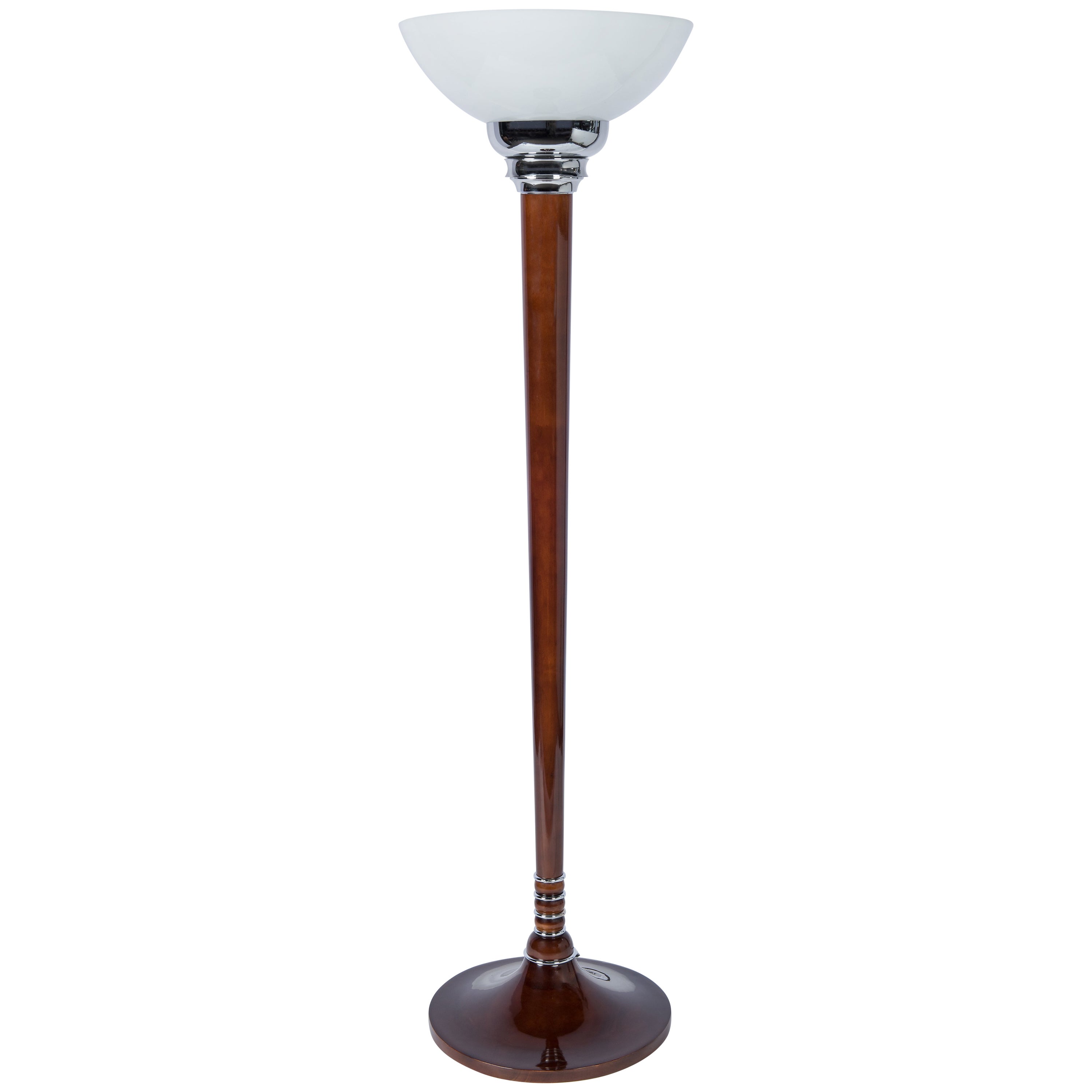Red Copper Art Deco Floor Lamp For Sale at 1stDibs