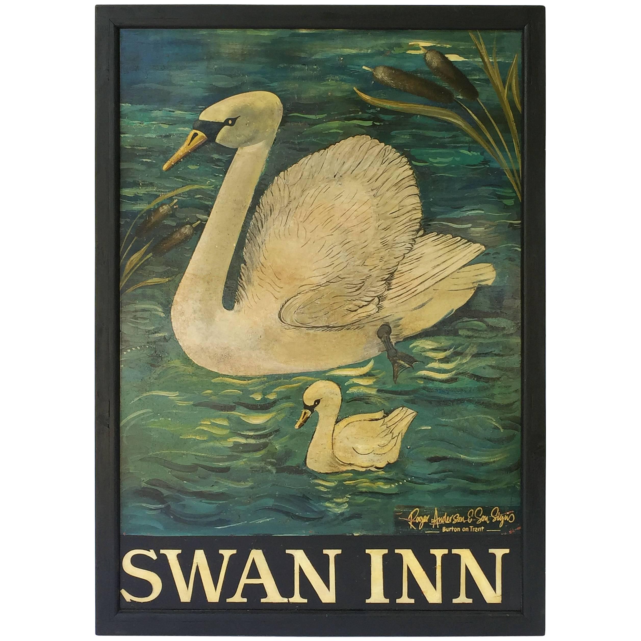 English Pub Sign, Swan Inn