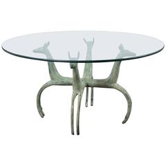 Vintage Bronze Deer Coffee Table 2