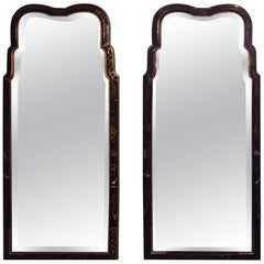 Pair of Drexal Chinrosiere Decorated Console or Pier Wall Mirrors