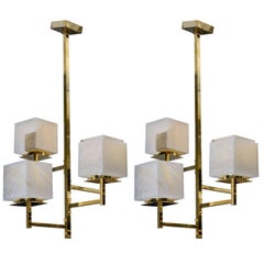 Pair of Alabaster Chandeliers 4