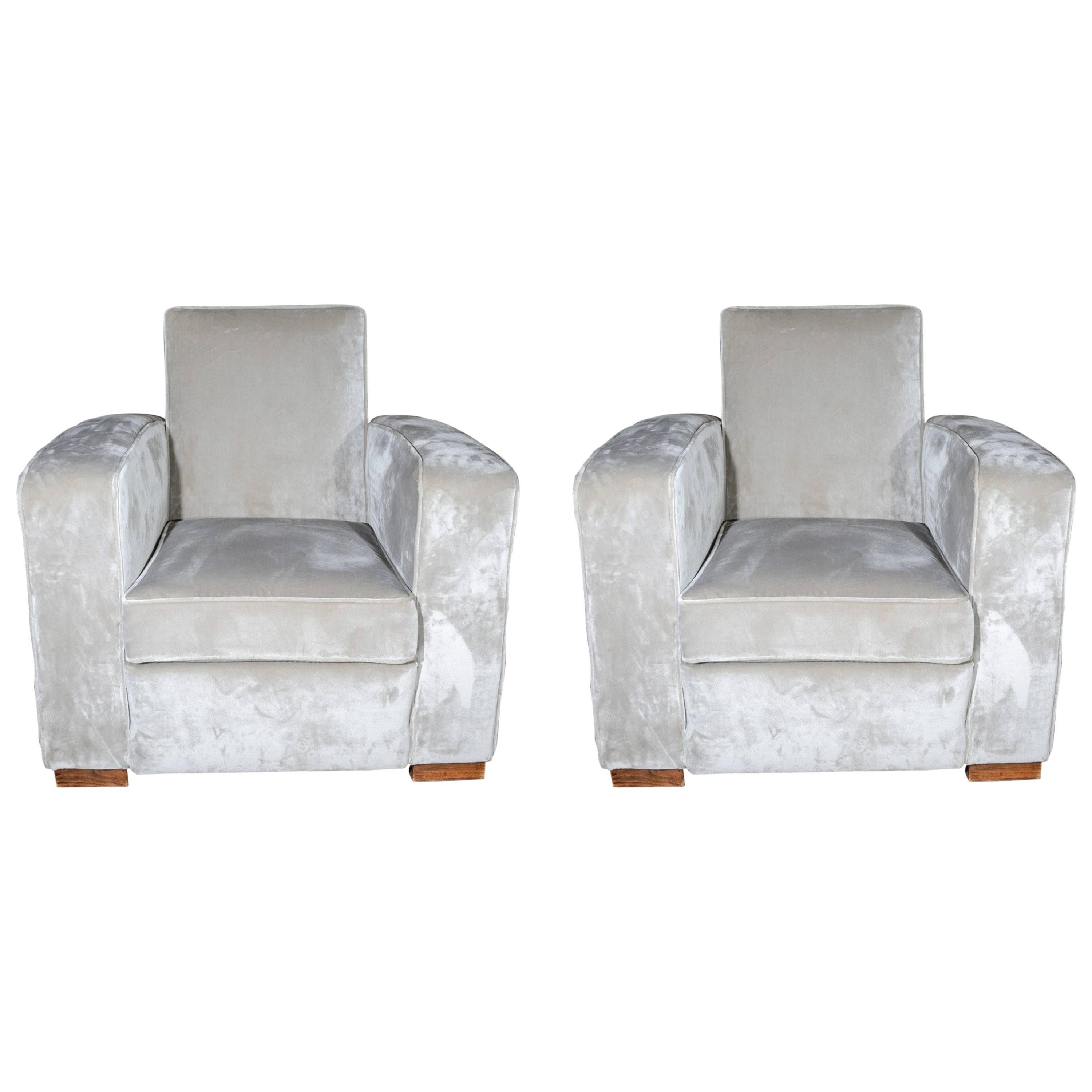 Pair of Adnet Armchairs