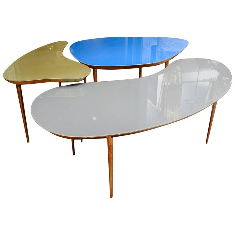Set of Three Free Shape Low Tables at 1stDibs